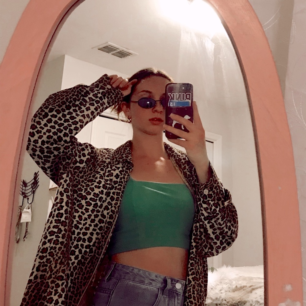 Oversized Cheetah Print Jacket